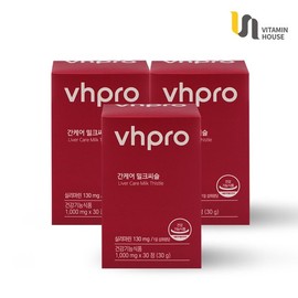 Vitamin House 간케어 밀크씨슬 30정 3박스(3개월분) Gankare Milk Thistle 30 Tablets 3 Boxes (3-Month Supply)