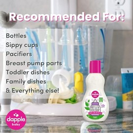 Dapple Jabón Para Biberón, Jabón Para Platos Hipoalergénico Para Biberones, Desarrollado Por Plantas, Tamaño Viaje, Lavanda, 3 Fl Oz (Paquete De 2)