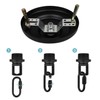 Helunsi Light Canopy Kit, Black Chandelier Canopy Mounting Kit, 5-1/8"