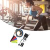 16PCS Exercise Tube Band 5 Colors TPE Stretchy Stackable Resistance