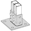 EATON B-LINE B281SQHDG POST BASE FOR 1 5/8-IN. X 1