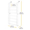 Whitmor 24 Pair Over The Door Shoe Rack-White