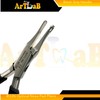 German Stainles Steel Black Grip Handle Nosepad Applying Pliers -