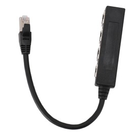 Ethernet Splitter Professional 1 to 4 Ports High Speed 100Mbps 1000Mbps RJ45 Network Splitter for Computer