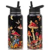 ZNYYZYBA Insulated 32 oz Mushroom Water Bottle with Straw and