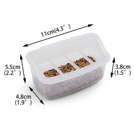 2 Sets Anti Spill Bird Feeder for cage