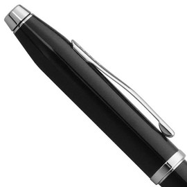 Cross Century II Black Lacquer Rollerball Pen with Chrome Point