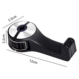 2pcs 2 in 1 Car Headrest Hidden Hook,2 in 1 Car Seat Headrest, Car Headrest Hidden Hook,Car Hooks for Purses and Bags,360° Rotation Headrest Hooks