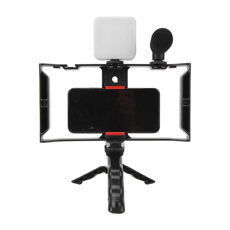 Phone Live Streaming Kit with Fill Light Microphone Sound Cable