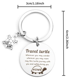 fuakUip Travel Gifts,Travel Gifts for Women,Turtle Gifts,Turtle Keyring,Gifts for Travellers,Travel Gift Ideas,Good Luck Gifts,Travelling Gifts,Turtle Gifts for Women,Travel Keyring,Hikers Gifts