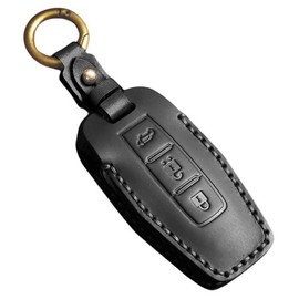 ZANEKO Outlander Key Case, Compatible Mitsubishi Outlander PHEV Key Cover, New Outlander phev gn0w Smart Key Case (3 Buttons / Black), Black