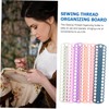 Operitacx Plastic Floss Organizer Multi-Hole Reusable Embroidery Thread Organiser for