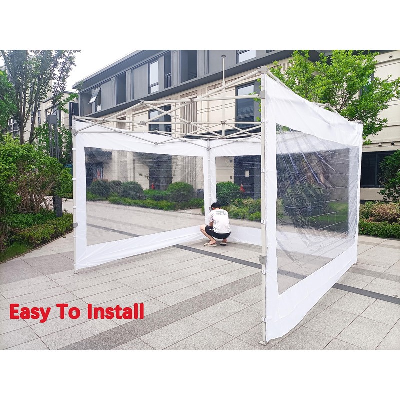 SCOCANOPY Clear Window Sidewall for 10x10 Canopy Frame, 3 Pack