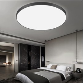 CANMEIJIA 28CM Lampara de Techo Baño IP44 Impermeable, 24W Brillante Plafón LED Blanco Frio (7200K) Lampara de Techo LED Para Comedor, Escalera, Pasillo, Garaje,Salon, Dormitorio led Para