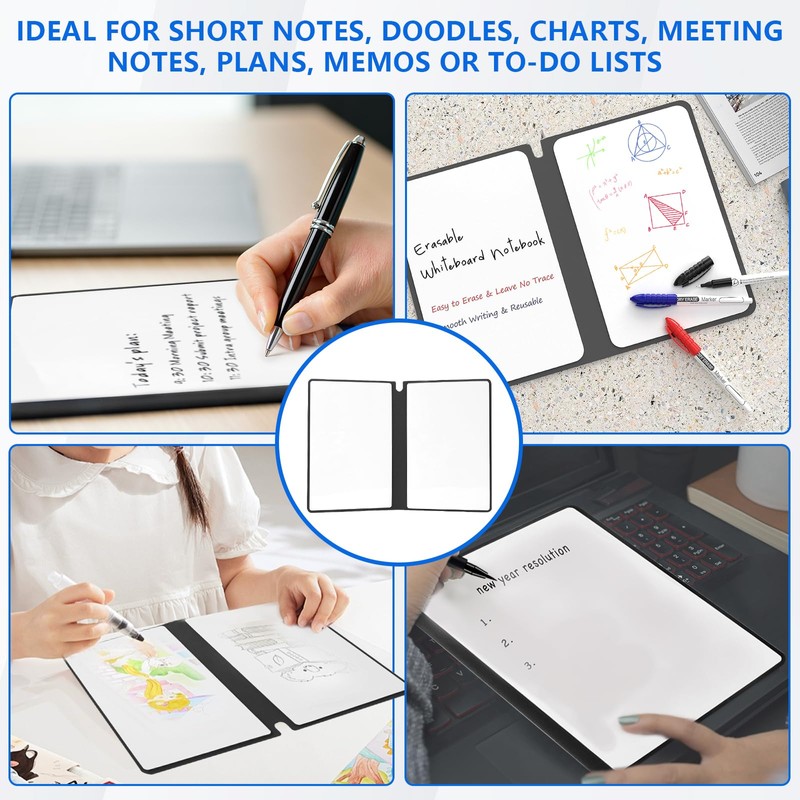 TYBYBB Whiteboard Small 24 x 16.5 cm Writing Board Wipe