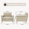 Vesgantti Beige Compact Single Sofa - Foam Pocket Spring Hybrid