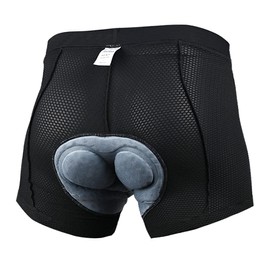 Catena Ropa interior acolchada 3D para hombre, ropa interior para ciclismo, ciclismo, MTB, transpirable, ligera, Negro, Medium