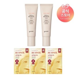 goodall Black Carrot Vita A Retinol Elasticity Cream 50ml x2 [Thanksgiving] Black Carrot Lifting Mask 3 sheets FREE / 흑당근 비타A 레티놀 탄력 크림 50ml x2 [사은]흑당근리프팅마스크3매 FREE