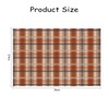 Fall Plaid Doormat Autumn Burnt Orange Buffalo Check Area Rugs