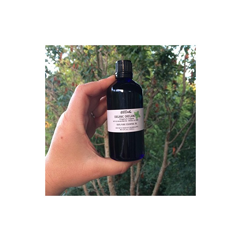 REOoils Large Oregano Essential Oil (Organic) from Spain, Origanum vulgare,