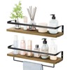 MDCXJXQC Bathroom Shelves with Towel Bar,Floating Shelves for Bathroom, Kitchen,