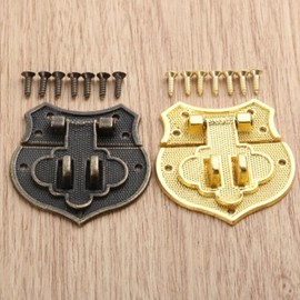 Box Latch Lock Buckle Hasp Padlock for Jewelry Boxes and Bags Furniture Bronze BL06672 100ea