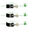 Ultralight Pole clamp with nut Screws & Installation Tool for