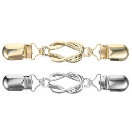 2Piezas Clips Para Suéte Retro para Mujer Clips Para Chal clip Cardigan Clip Camiseta Bufanda Hijab Cárdigan Abrigo Suéter Vestido Clips Para Ropa