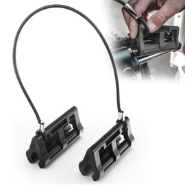 YG Culture 4 Inch Outboard Motor Steering Lock, Hydraulic Stabilizer for Trailering, Motor Transport Security, ABS Material (Black)