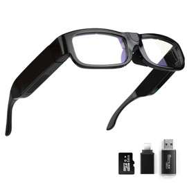 [WatcherVision] 4K Camera Glasses 64GB HD Sports Wearable Glasses for Bicycle Hiking Climbing Outdoor Camera Portable