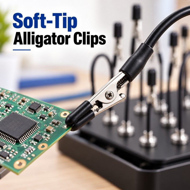 4-Piece Magnetic Soldering Helping Hands with Flexible Arms and Soft-Tip