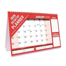 TIVADI 2026 Wall Desktop Planners and Calendars (2026 Desktop Calendar, Stand Alone Desk Table Calendar Planner, One Month to View)