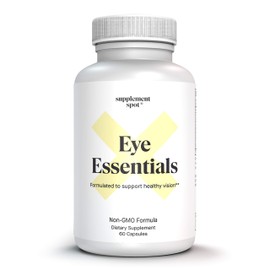 Supplement Spot Eye Essentials Eye Supplements for Adults – Eye Vitamins & Multi Minerals Supplement w/Vitamin A, Bilberry Extract, Zinc & Antioxidants for Eye Health – Eye Care Products (60 Caps.)