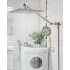 Hibbent All Metal Solid Brass Shower Arm 3-Way Diverter Valve