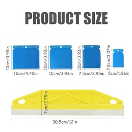 Paint Line Edger, Paint Edge Tool with 4PCS Plastic Scrapers Paint Shield for Skirting Boards and Carpet Paint Cutting in Tools for Painting Guard