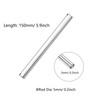 TOP-VIGOR 10pcs Stainless Steel Rods 5mm x 150mm, Metal Solid