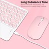 BT Keyboard Mouse Combo BT3.0 Wireless Rechargeable Keyboard Ergonomic Mouse
