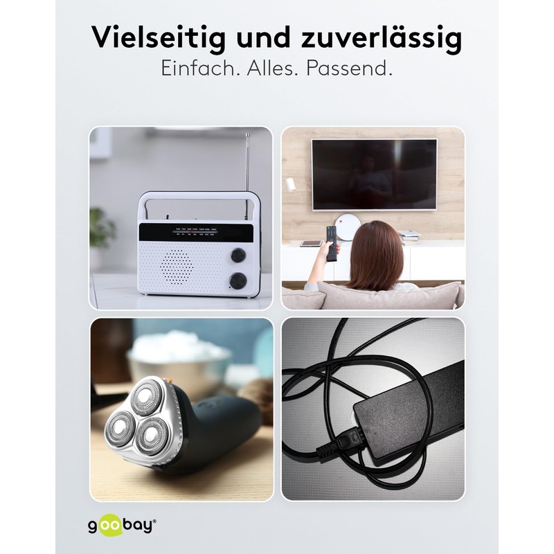 Goobay 51326 Euro Connection Cable White