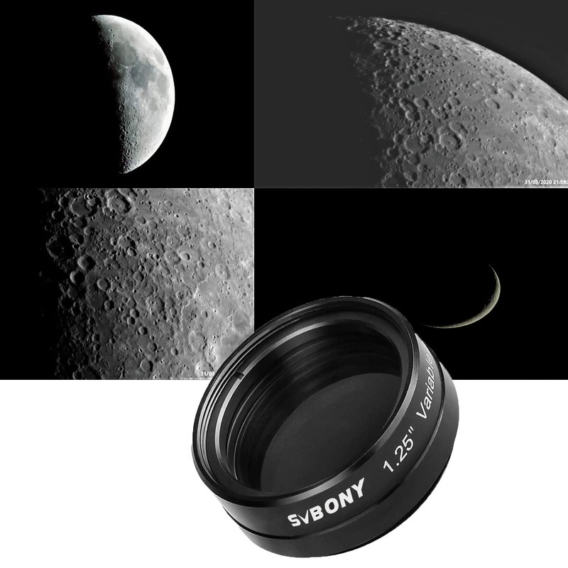 Svbony SV128 Variable Polarising Filter 1.25 Inch Telescopic Filter Metal