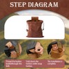 YXNIDNAJWINGO Collapsible Foraging Bag – Waxed Canvas Mushroom & Berry