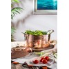 DEMMEX 1.2MM Thick Hammered Copper Soup Pot Stew Pan Casserole