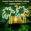 SunKite Coconut Solar Decorative Stake Lights - Outdoor Waterproof Neon