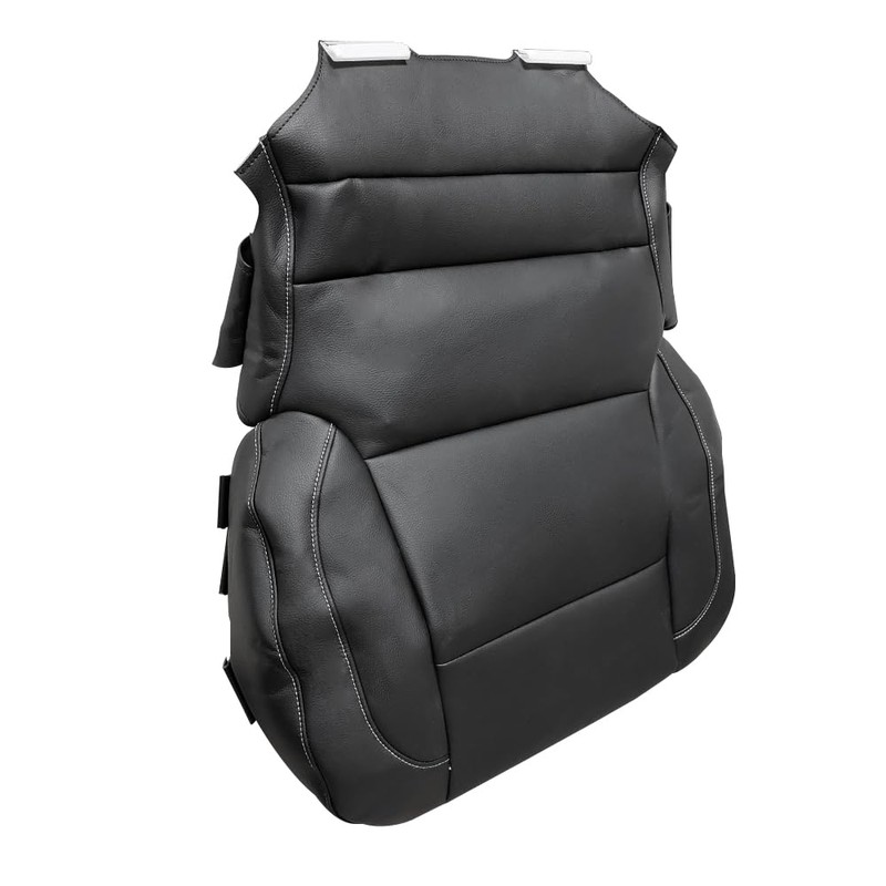 Mievlyo Driver or Passenger Side Bottom Replacement Non-Perforated Leather Seat