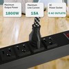 LONABR Long Power Strip Surge Protector, 6 Outlets Metal Heavy