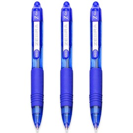 Zebra Z-Grip Smooth Mini Retractable Ballpoint Pens - 1.0mm - Blue - Pack of 3