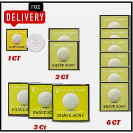 Van Der Hagen Men'S Luxury Scented Shave Soap (Pack of 1, 2, 3, 4 & 6) - Pack of 2