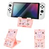 DLseego Stand for Switch/OLED/Lite Console,Non Slip Adjustable Pink Theme Playstand