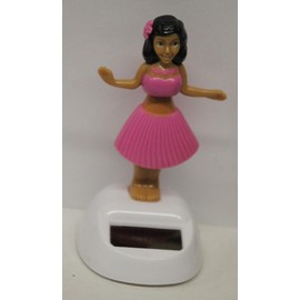 Solar Powered Dancing Hulu Girl (Pink)