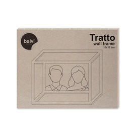 balvi - Tratto Picture Frame Picture Size: 10 x 15 cm Hanging Model Colour: Black Material: MDF