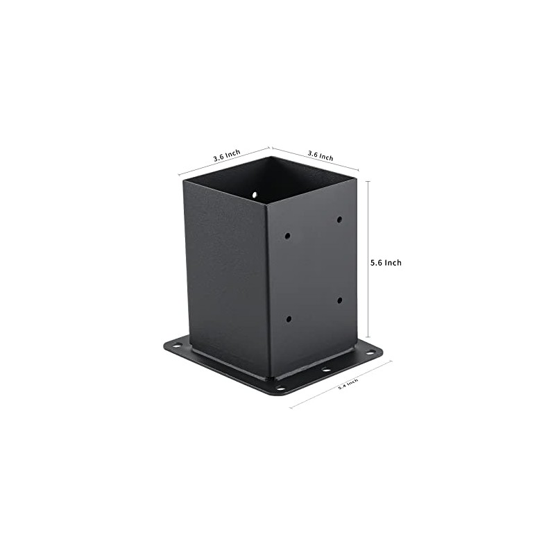 4x4 Post Base 4 Pcs, (Inner Size 3.6x3.6) Post Anchors,
